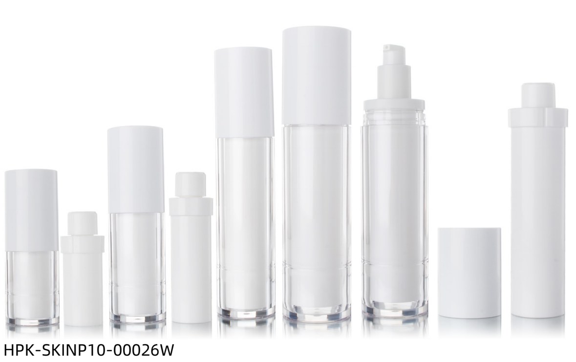 White Refillable Plastic Lotion Bottle
